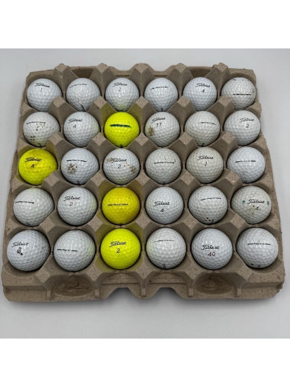 Lot of 30 Titleist Pro V1 Golf Balls Mixed Numbers – Used – Great Condition